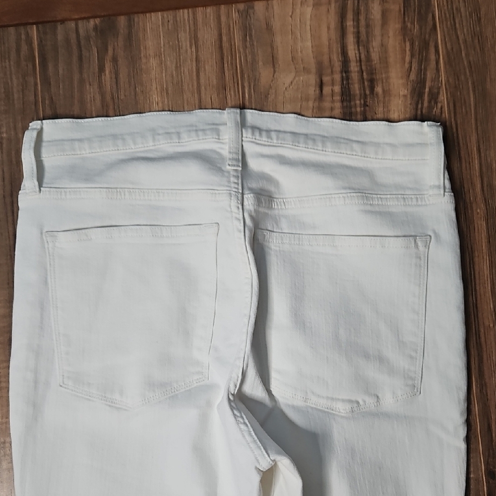 J Crew High Rise Skinny Cream Jeans Size 30 - Picture 10 of 11